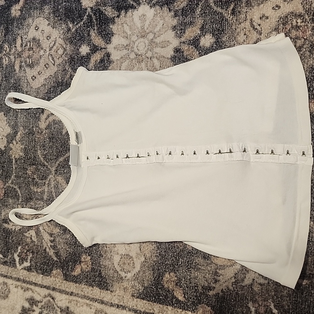 Women's Vintage Newport News White Eyelet Camie Top